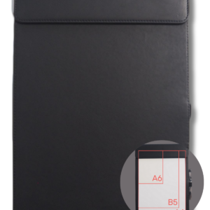 クリップボード A4サイズ PUレザー マグネット式, ビジネス 学業 ホテル ディーラー(タイプA-ブラック)