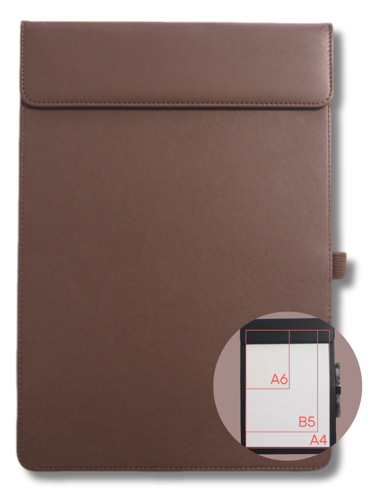 クリップボード A4サイズ PUレザー マグネット式, ビジネス 学業 ホテル ディーラー(タイプA-ブラック) - 画像 (4)