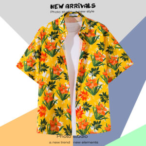 柄シャツ｜アロハシャツ｜花柄｜2123-YW