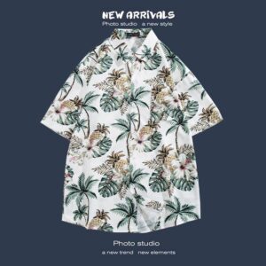 柄シャツ｜アロハシャツ｜トロピカル柄｜1191-WT