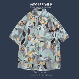 柄シャツ｜アロハシャツ｜花柄｜1189-GR