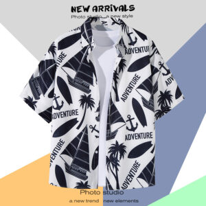 柄シャツ｜アロハシャツ｜ボート柄｜2116-WT